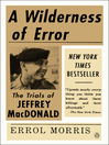 Cover image for A Wilderness of Error